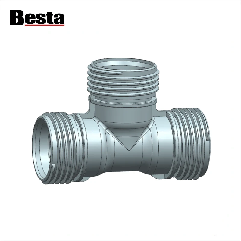 PP/PE Compression Fitting Tee Mould